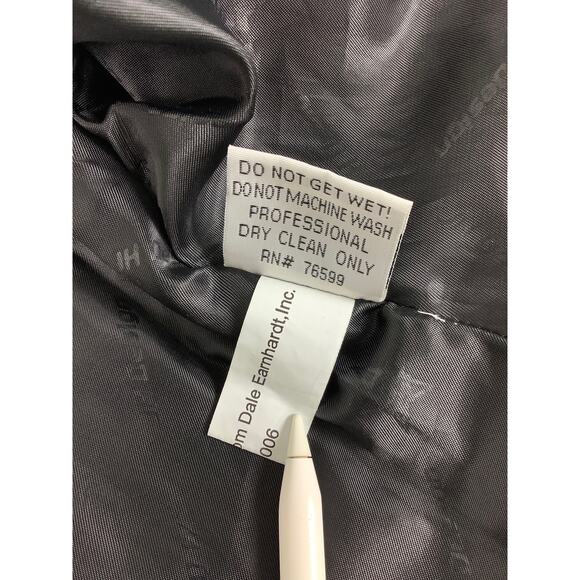 Chase Authentics Fully Patched Zippered Cropped Black denim jacket SZ 2XL - Picture 9 of 12